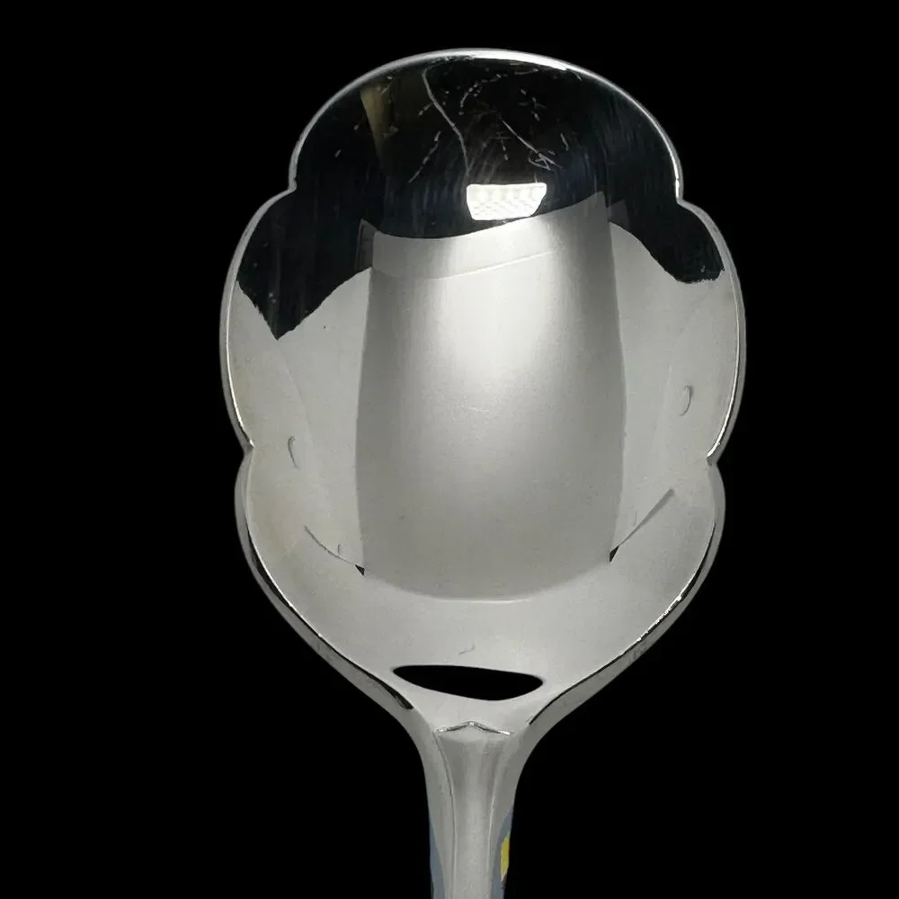 Gorham Stephanie Frosted Sugar Shell Spoon 18/8 Stainless Steel‎ Vintage RARE